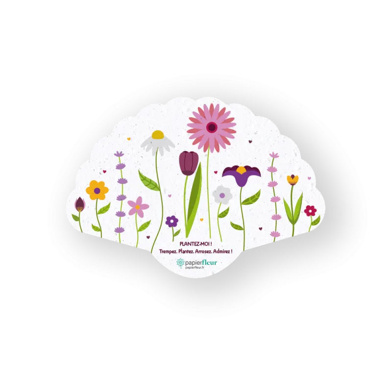 Éventail à planter | Papierfleur, le papier qui fleurit