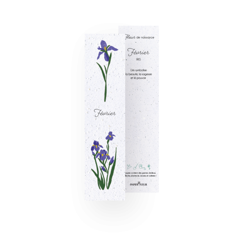 12 Marque-pages à planter - Fleurs de naissance | Papierfleur.fr, le papier qui fleurit