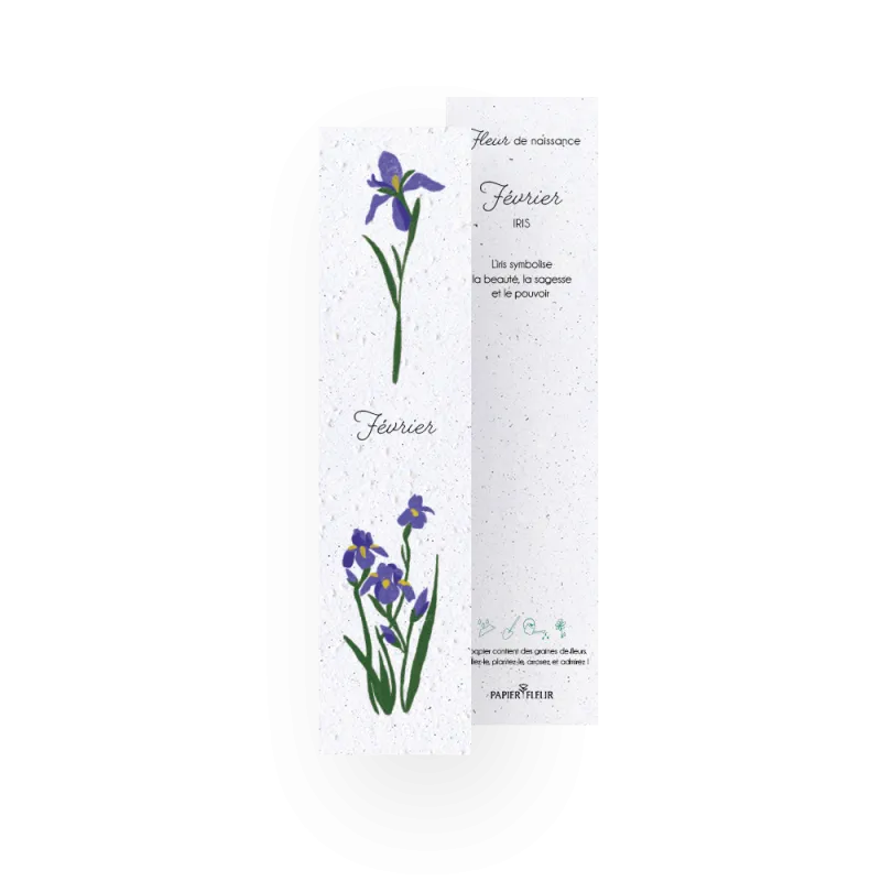 12 Marque-pages à planter - Fleurs de naissance | Papierfleur.fr, le papier qui fleurit