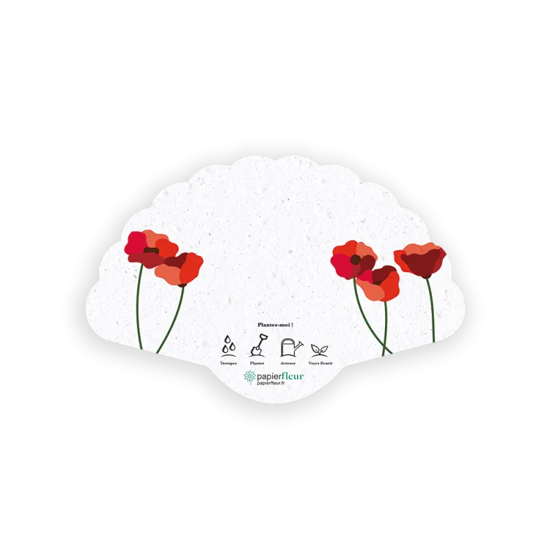 Éventail à planter | Papierfleur, le papier qui fleurit