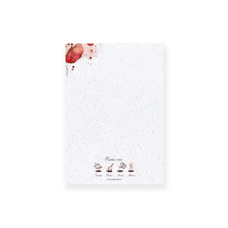 Carte à planter - Coquelicots d'amour | Papierfleur.fr, le papier qui fleurit