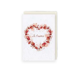 Carte à planter - Coquelicots d'amour | Papierfleur.fr, le papier qui fleurit
