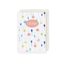 Carte à planter « Félicitations Champêtre »