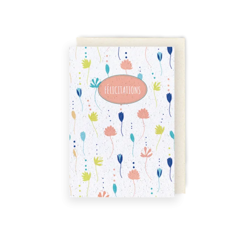 Carte à planter - Félicitations Champêtre