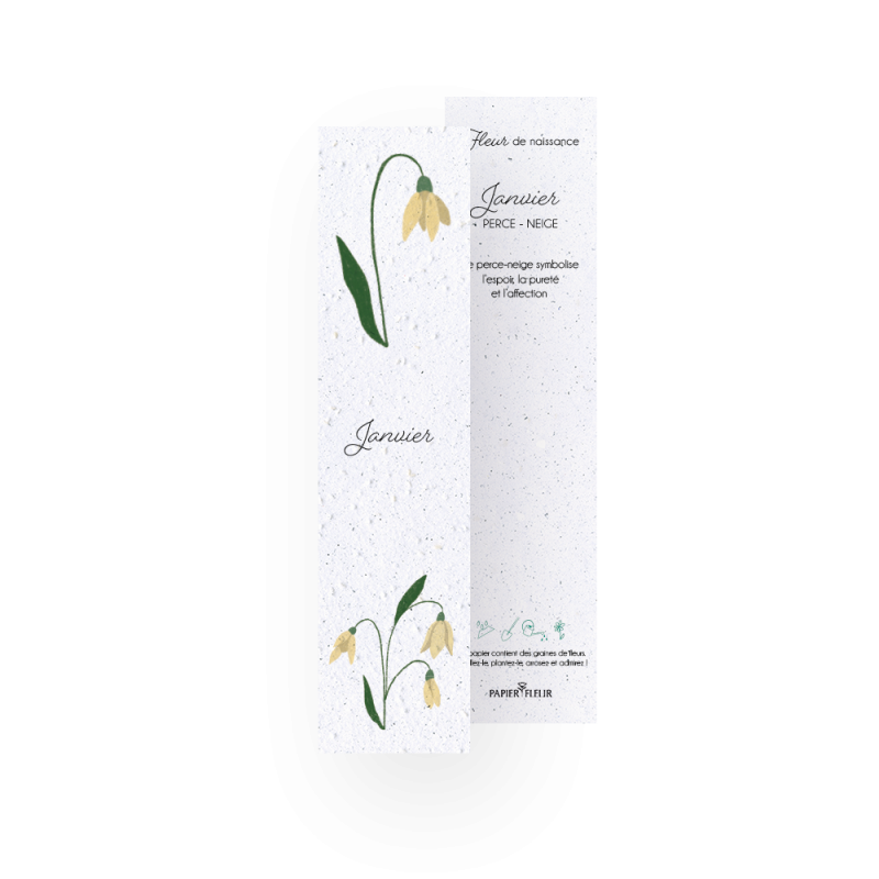 12 Marque-pages à planter - Fleurs de naissance | Papierfleur.fr, le papier qui fleurit