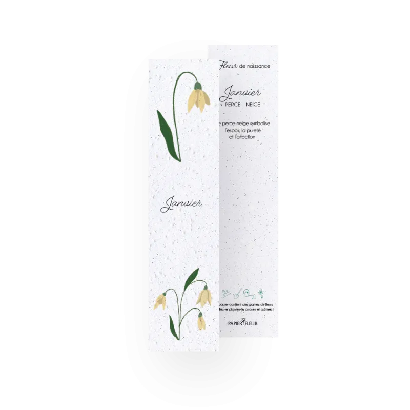 12 Marque-pages à planter - Fleurs de naissance | Papierfleur.fr, le papier qui fleurit