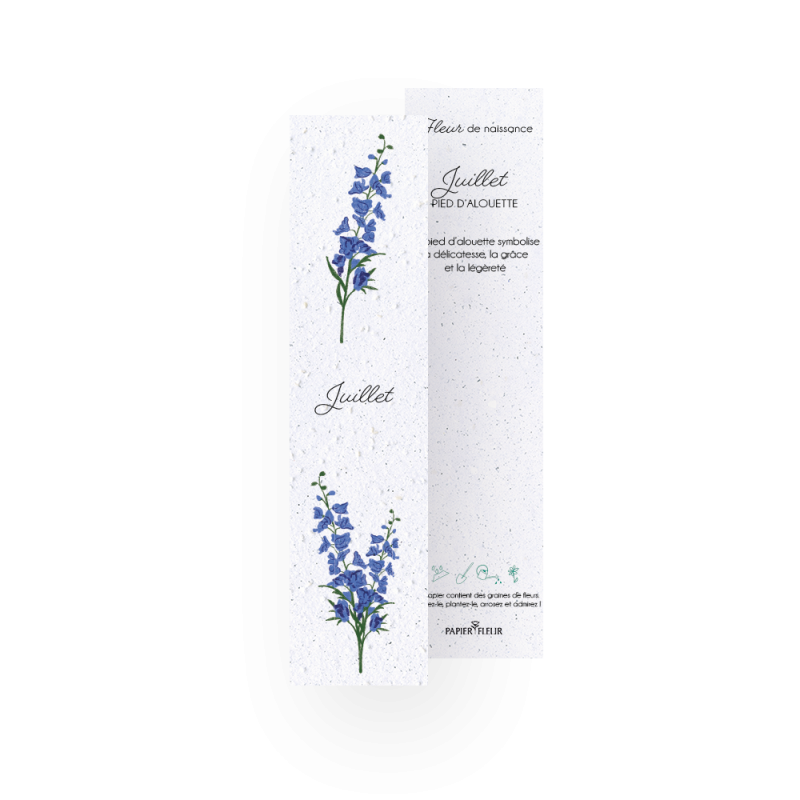 12 Marque-pages à planter - Fleurs de naissance | Papierfleur.fr, le papier qui fleurit