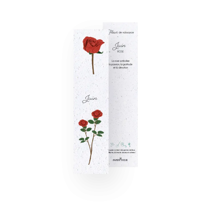 12 Marque-pages à planter - Fleurs de naissance | Papierfleur.fr, le papier qui fleurit