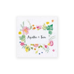 Faire-part à planter « Éclat de fleurs »