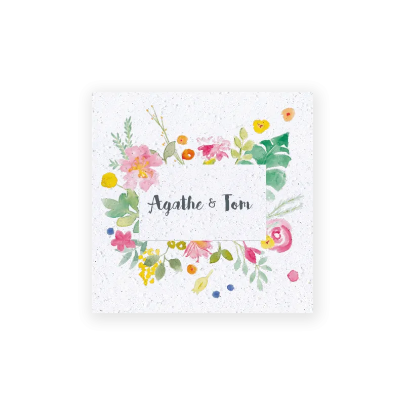 Faire-part à planter "Eclat de fleurs" | Papierfleur