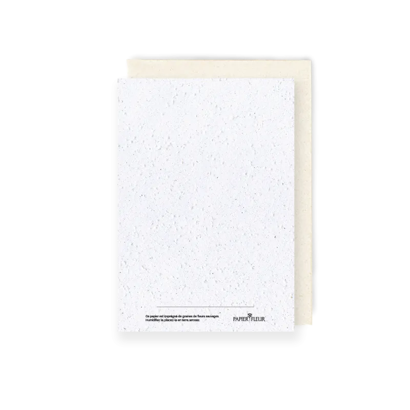 Carte à planter bonnes année| Papier Fleur cartes ensemencées