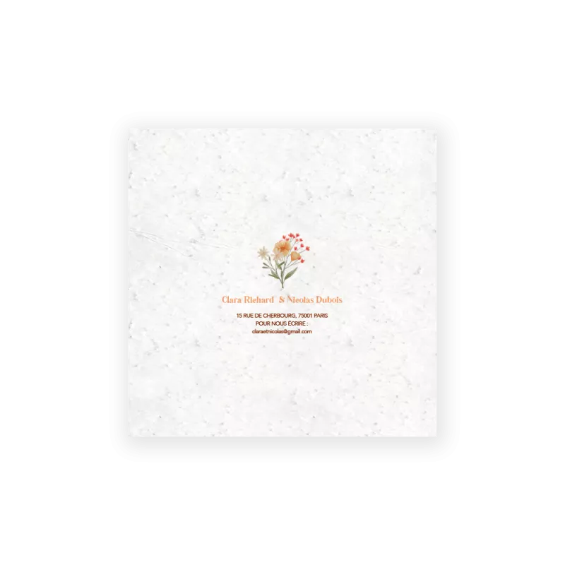 Faire-part à planter « Cocotte printemps » | Papierfleur, le papier qui fleurit