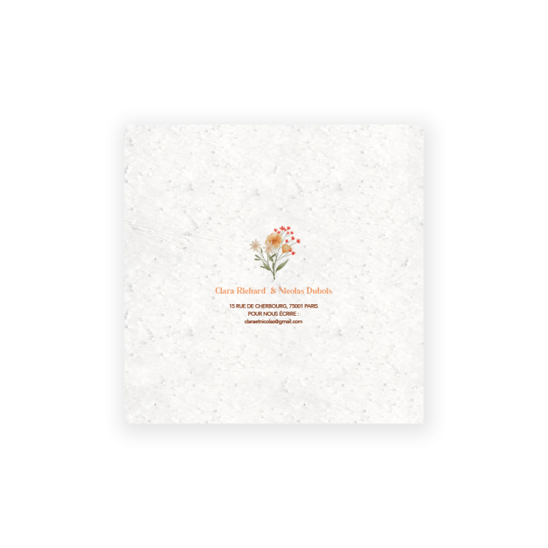Faire-part "Cocotte" | Papierfleur, le papier qui fleurit