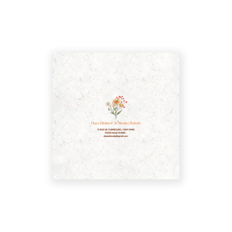 Faire-part "Cocotte" | Papierfleur, le papier qui fleurit