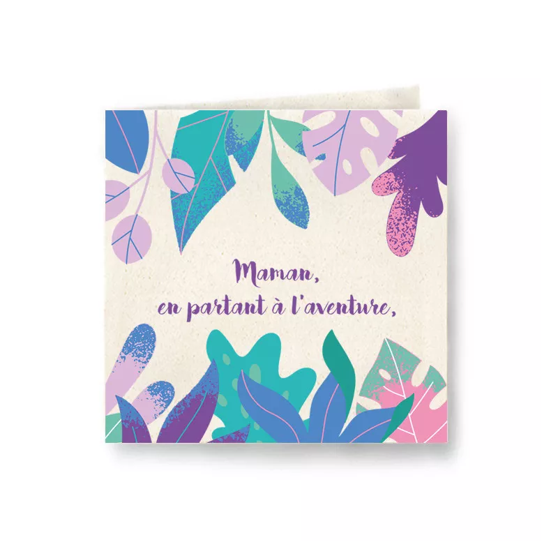 Carte Pop-up - Maman & l'aventure | Papierfleur.fr, le papier qui fleurit
