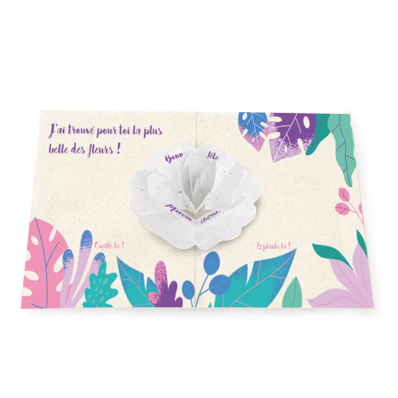 Carte Pop-up - Maman & l'aventure | Papierfleur.fr, le papier qui fleurit