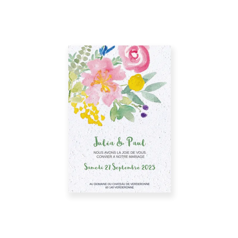 Faire-part "Un air printanier" | Papierfleur, le papier qui fleurit