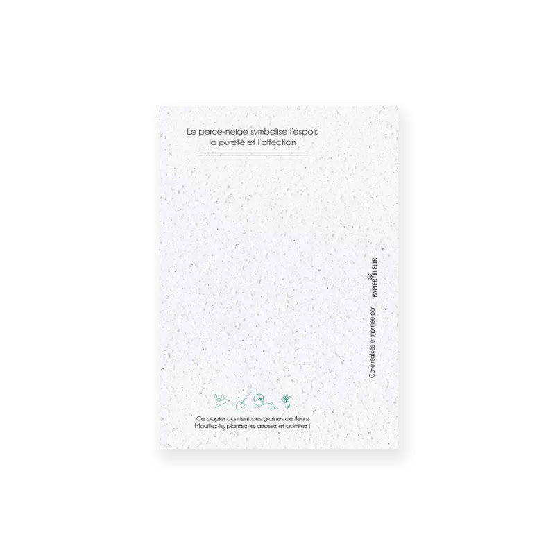 Carte à planter « Fleur de Janvier »