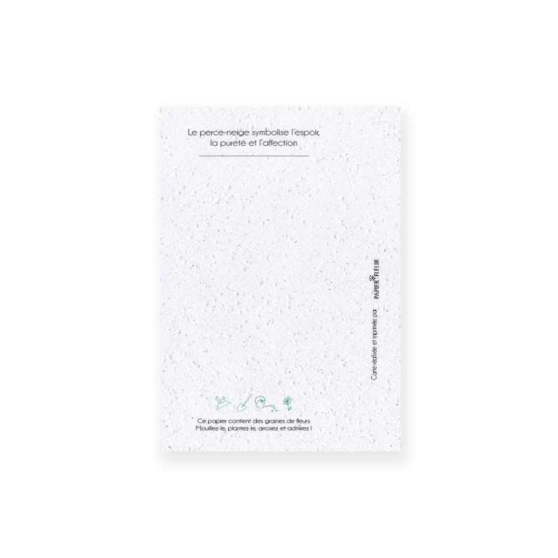 Carte à planter - Fleur de Naissance | Mois de Janvier