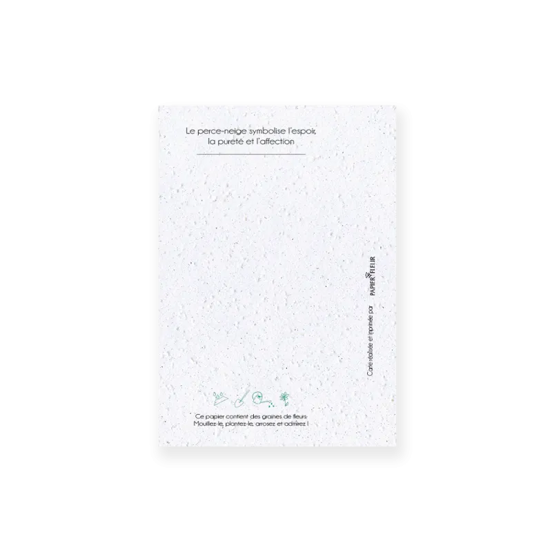 Carte à planter - Fleur de Naissance | Mois de Janvier