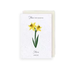 Carte à planter « Fleur de Mars »