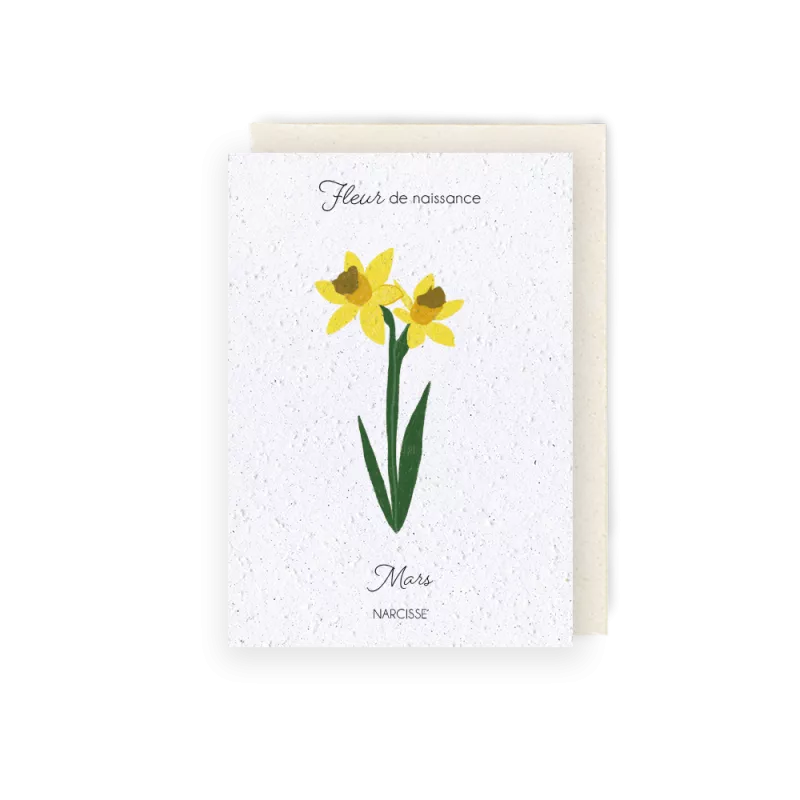 Carte à planter « Fleur de Mars »
