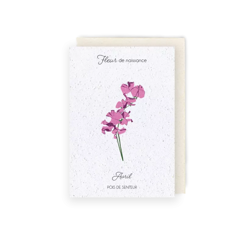 Carte à planter « Fleur d'Avril »