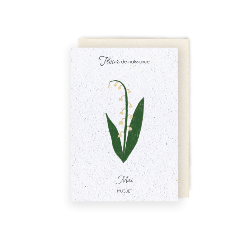Carte à planter - Fleur de Naissance | Mois de Mai