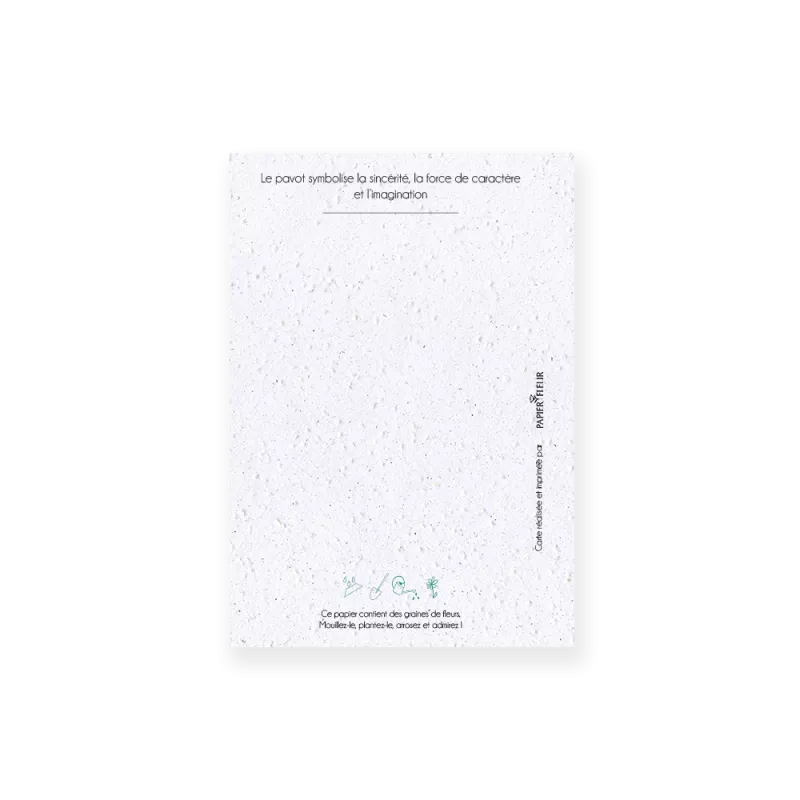 Carte à planter « Fleur d'Août »