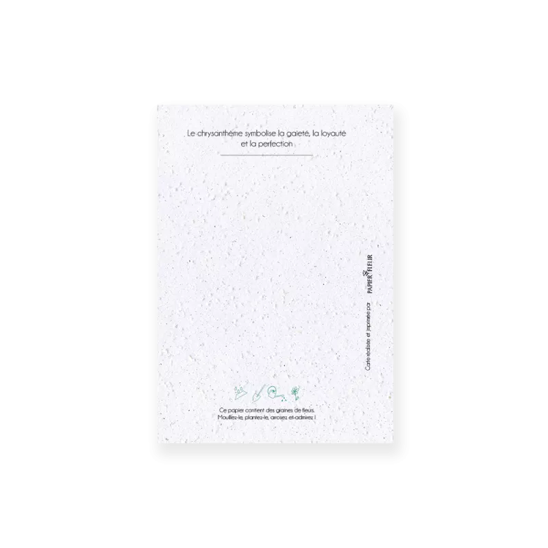 Carte à planter « Fleur de Novembre »