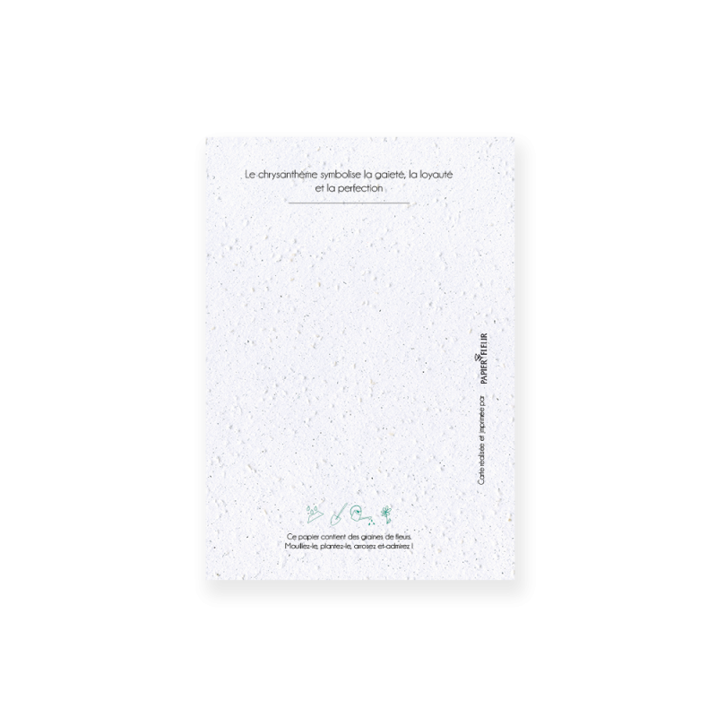 Carte à planter - Fleur de Naissance | Mois de novembre
