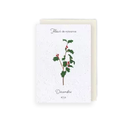 Carte à planter « Fleur de Décembre »