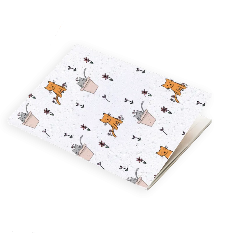 Carnet à planter « la vie de chat » | E-shop Papier Fleur