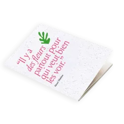 Calendrier à planter citation Matisse | E-shop Papier Fleur