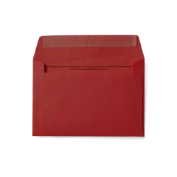 Enveloppe upcyclée vierge « Cerise »