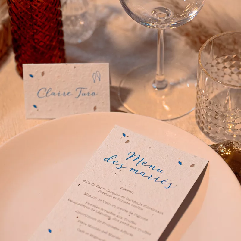 Marque place "Arbre de vie" | Papierfleur, le papier qui fleurit