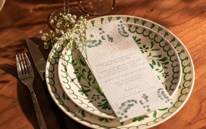 Mariage papier ensemencé