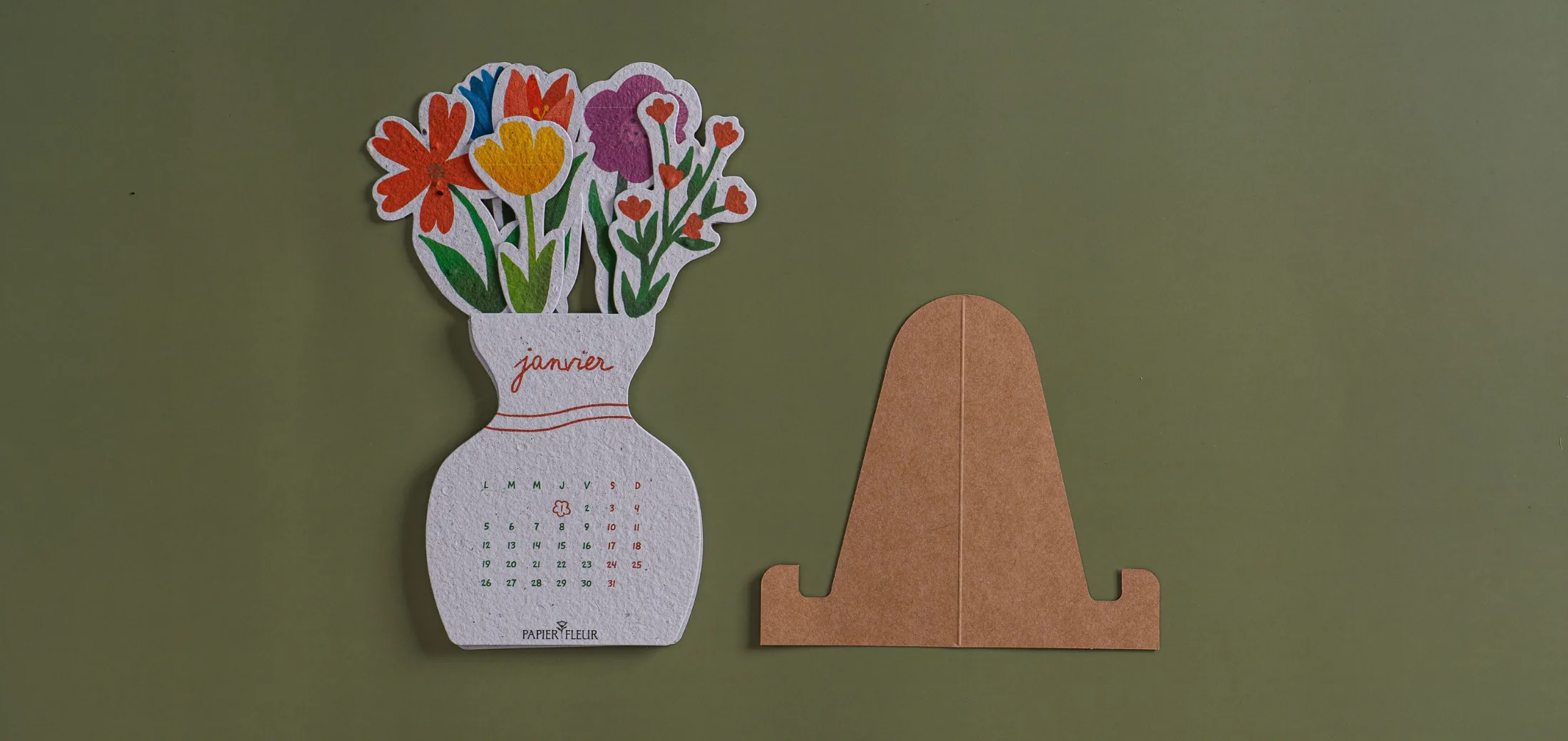 Calendrier à planter 2027 « Bouquet fleuri »