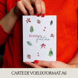carte de voeux A6 personnalisable