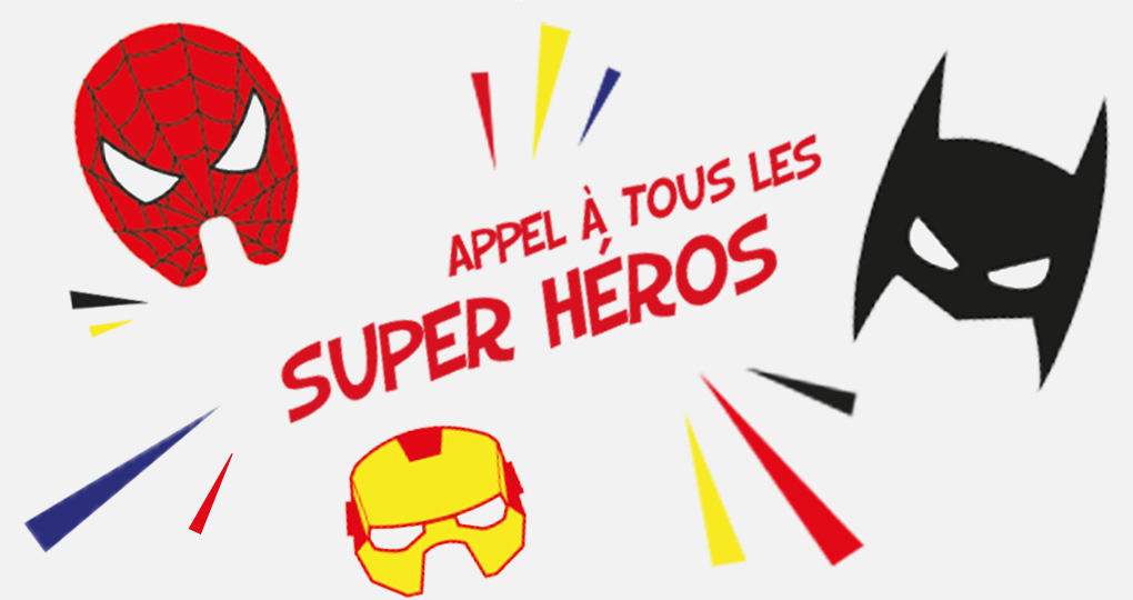 Carte anniversaire super héros fille - Carte d'invitation super heros