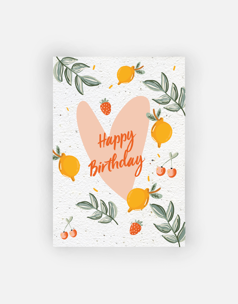 Carte à planter Anniversaire Fruité