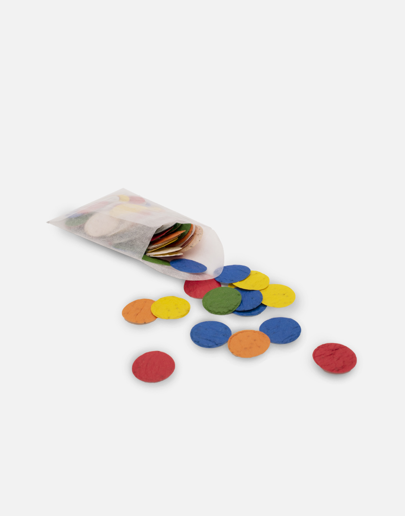 Confettis colorés 5 Aucune personnalisation possible