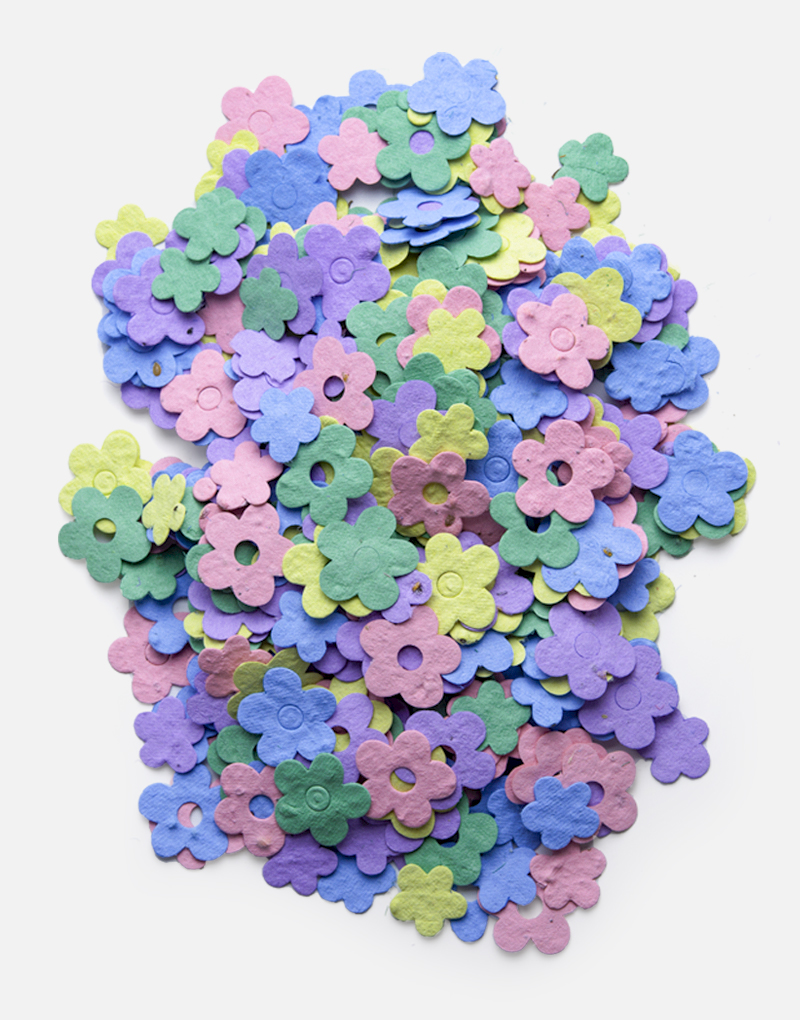 Pluie de confettis écologiques 50g de confettis en papier, décoration de  fête, confettis de table ; respectueux de l'environnement sur papier crêpe
