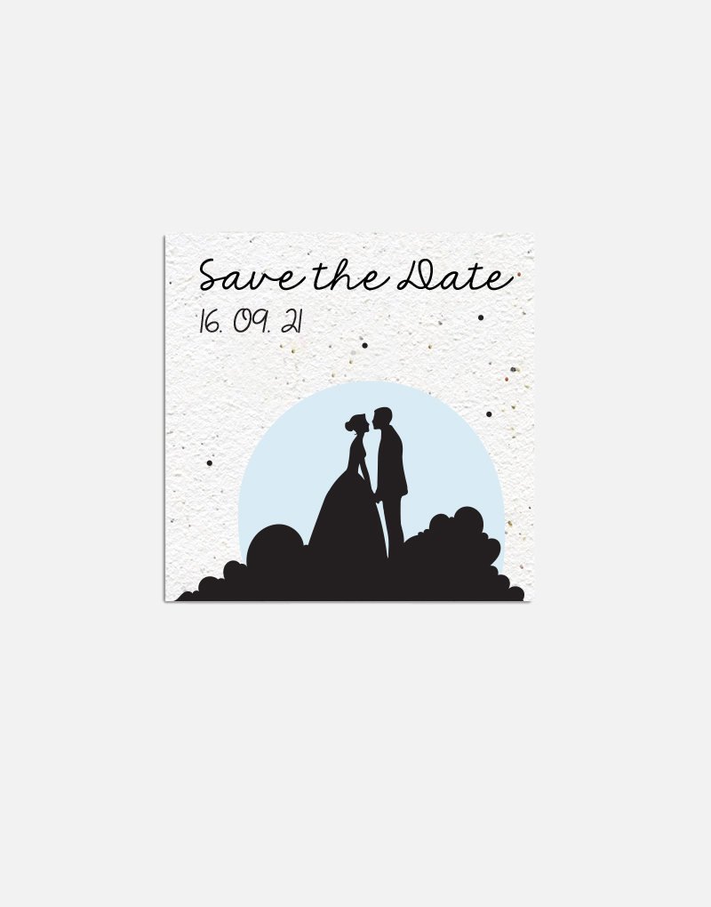 Save the date ensemencé - “Comme sur un nuage Plume 100g 25 Recto