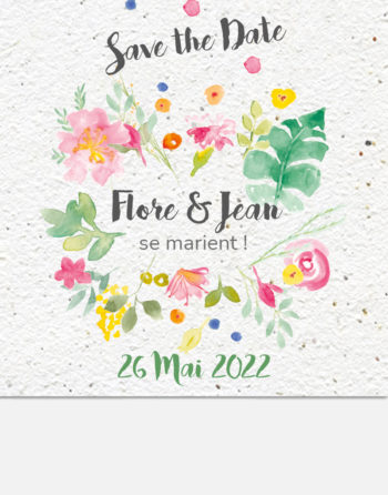 Zoom Save the date Eclat de fleur