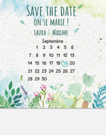 Zoom Save the date Feuillage