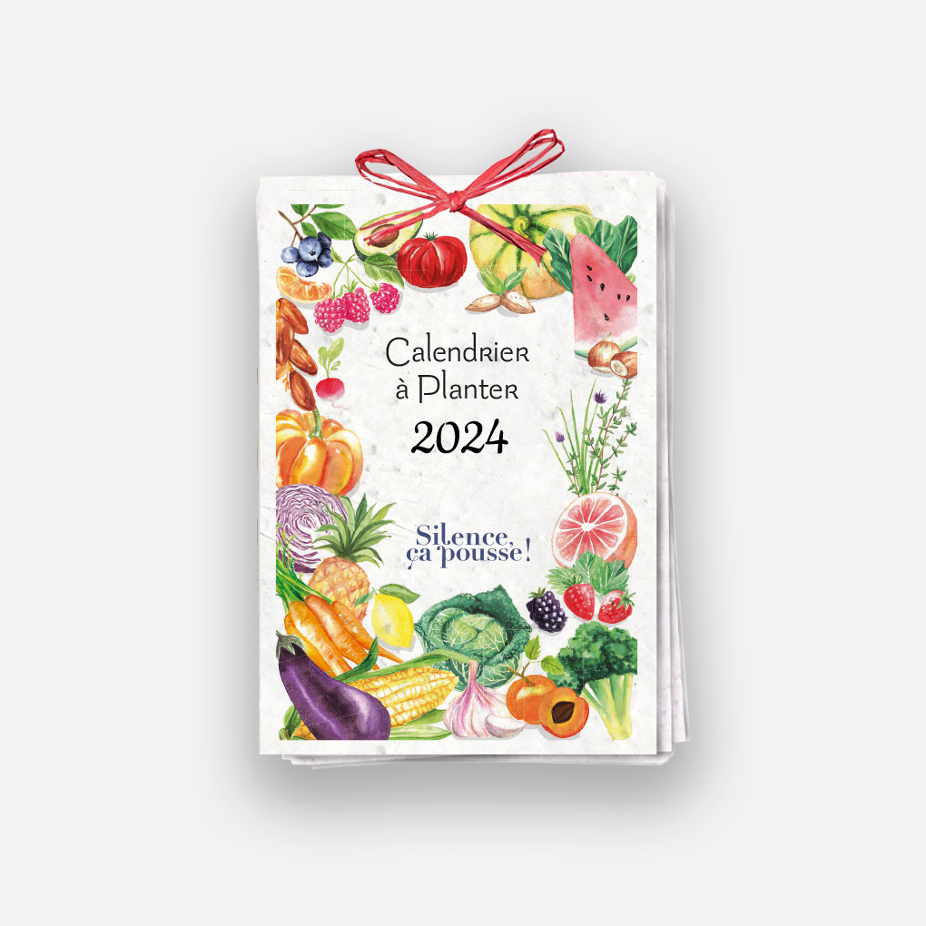 Calendrier ensemencé à planter 2024 Légumes - Format A5